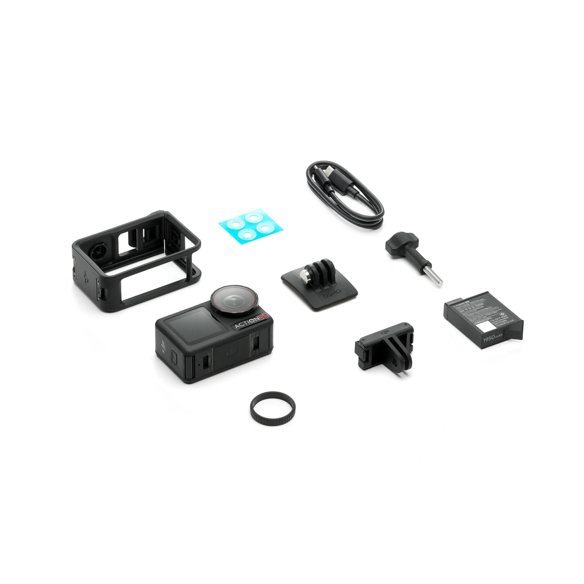 Coque De Protection DJI Osmo Action 5 Pro – Arvoni – Silicone + Films Verre Trempé 9H – Kit Complet Anti-chocs