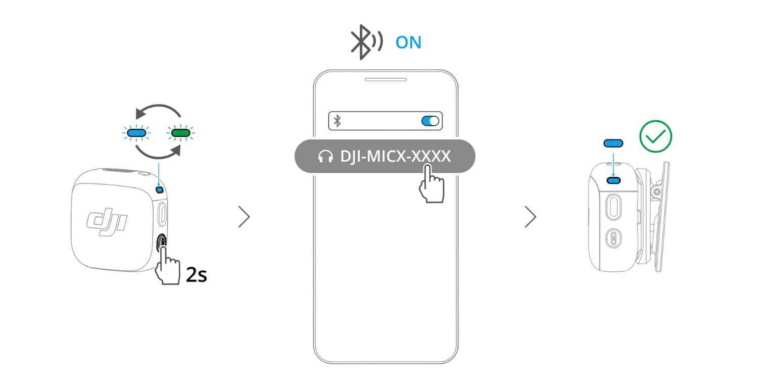 Kết nối Transmitter với điện thoại qua Bluetooth