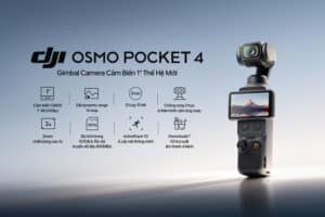 Osmo Pocket 4 được nâng cấp toàn diện về giao diện sử dụng, mang lại cảm giác vận hành trực quan và tiện lợi hơn bao giờ hết