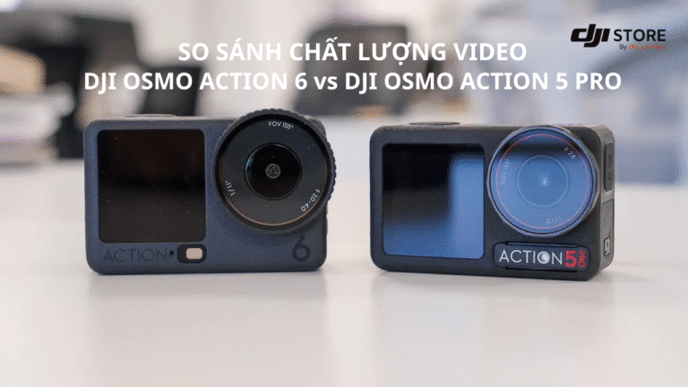 So sánh chất lượng video giữa DJI Osmo Action 6 vs 5 Pro