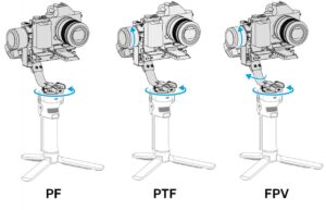 3 chế độ follow DJI RS4 Mini
