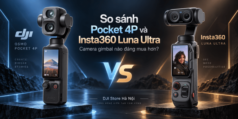 So sánh DJI Osmo Pocket 4P vs Luna Ultra