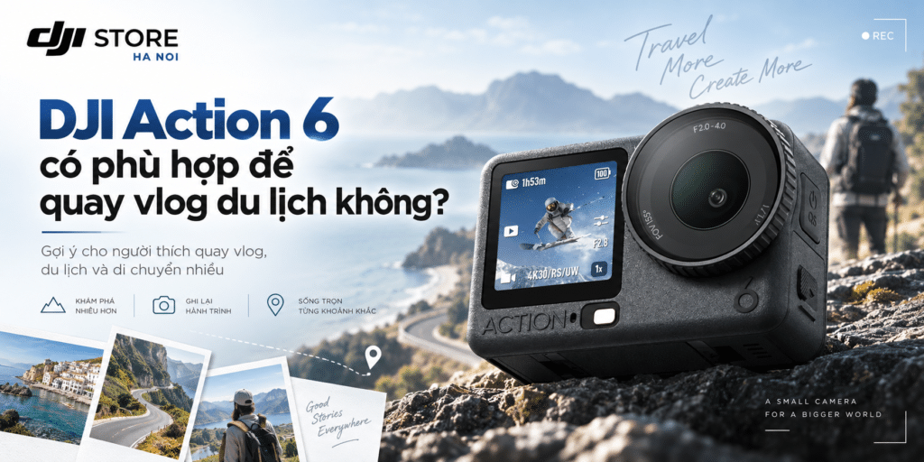DJI Action 6 có phù hợp để quay vlog du lịch không?