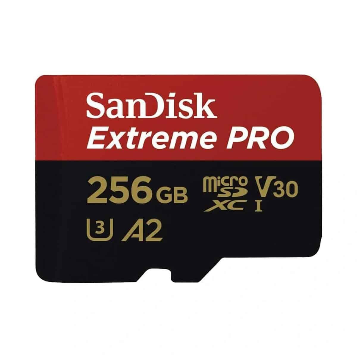 Thẻ nhớ microSD tốc độ cao V30 A2 dung lượng 256GB dùng cho action cam