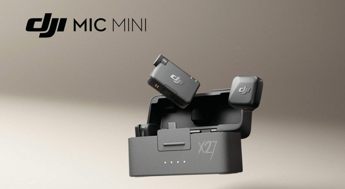 Bộ micro không dây DJI Mic Mini kèm hộp sạc dùng thu âm cho Osmo Nano