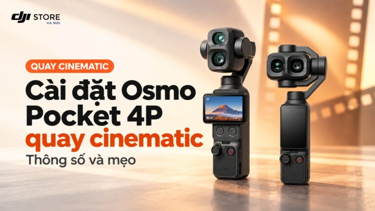 Cài đặt Osmo Pocket 4P quay cinematic: Thông số và mẹo