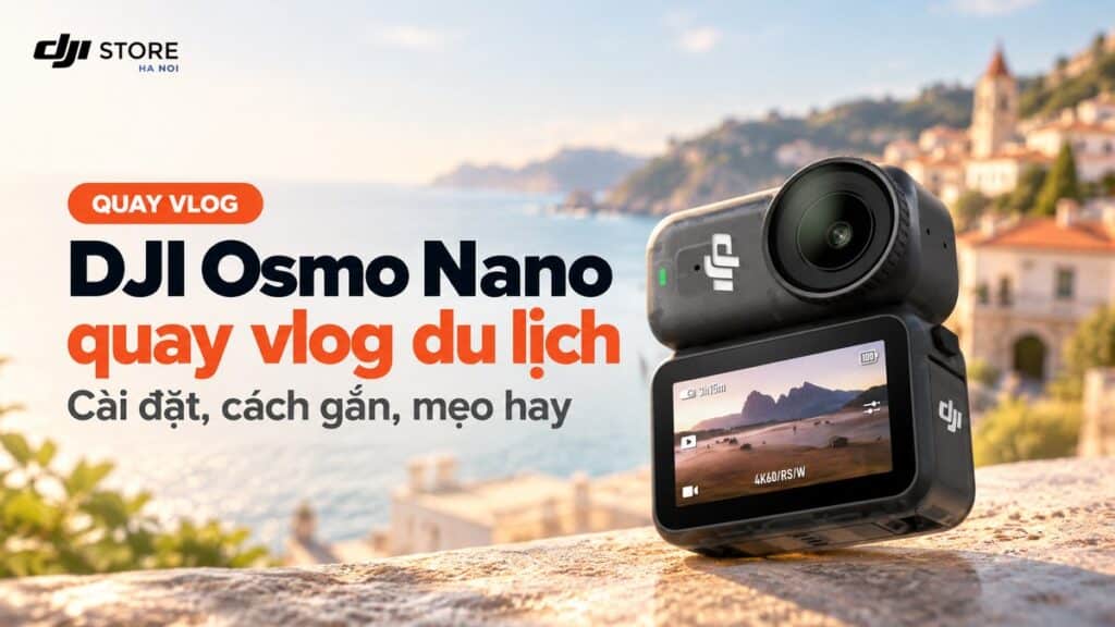 DJI Osmo Nano quay vlog du lịch: Cài đặt và mẹo quay đẹp