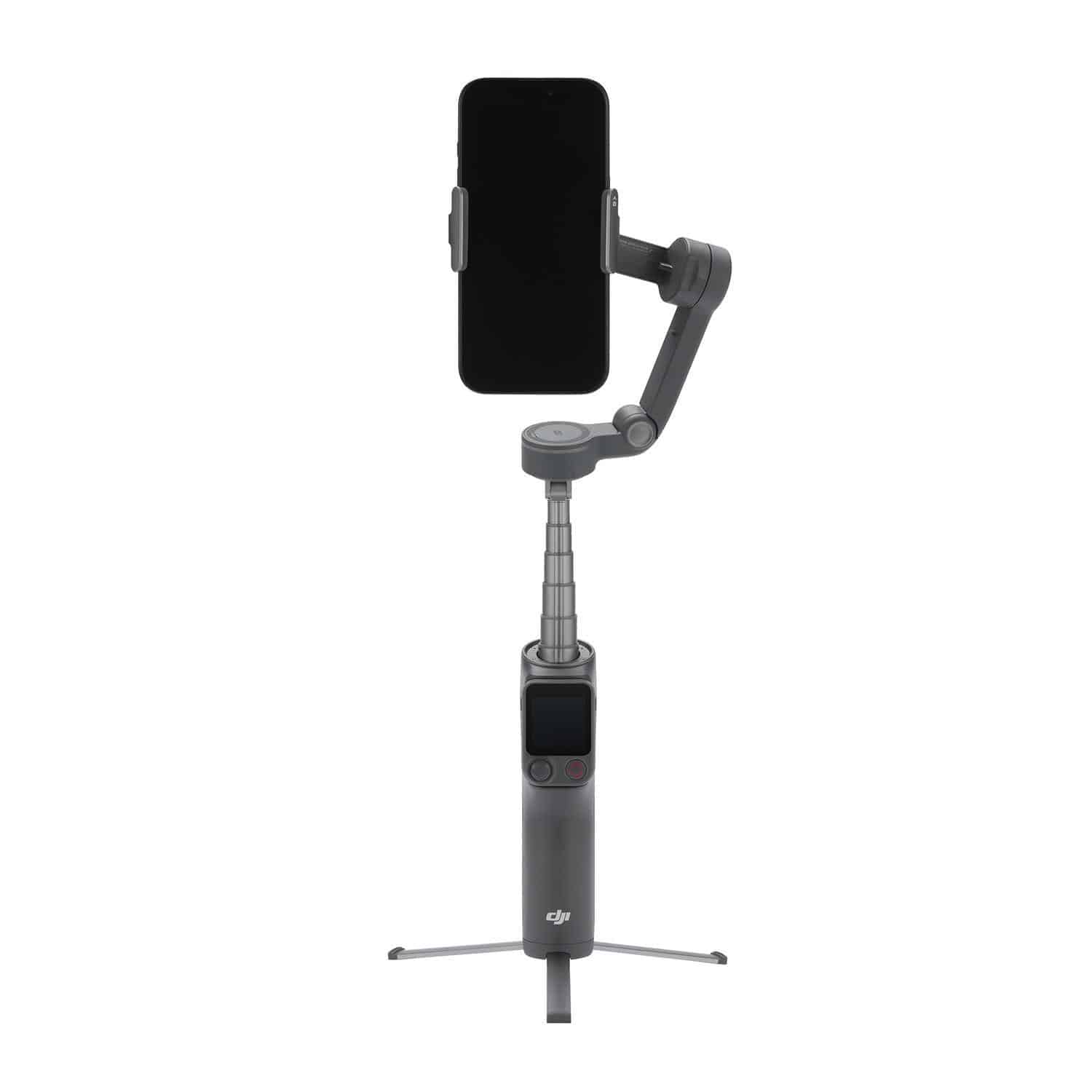 DJI Osmo Mobile 8P kéo dài gậy nối, điện thoại dọc, đặt trên tripod